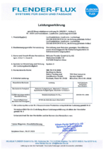 Leistungserklärung Laufroststützen