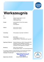 Werkszeugnis Rettungswege auf geneigten Dächern