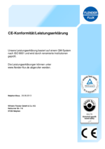 CE-Konformität/Leistungserklärung
