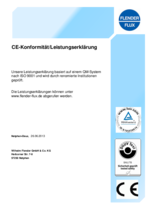 CE-Konformität/Leistungserklärung