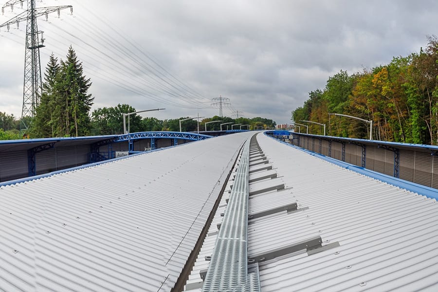 Sonderkonstruktion Dachbegehung Autobahn A 7